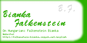 bianka falkenstein business card